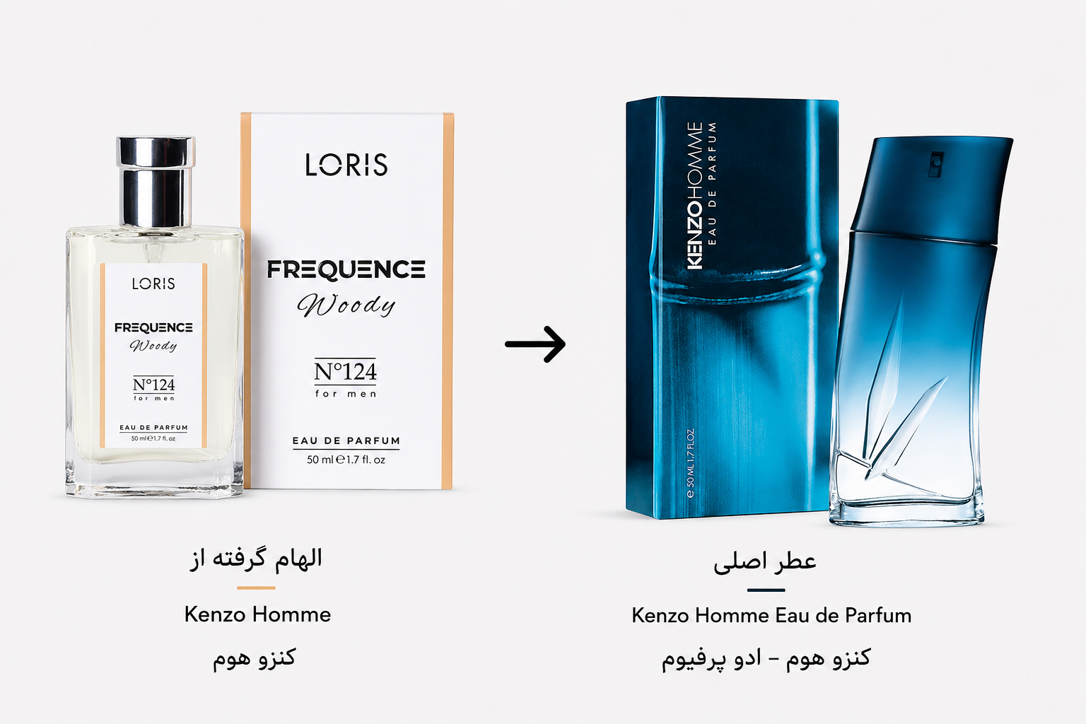 ادکلن کنزو هوم برند loris کد 124