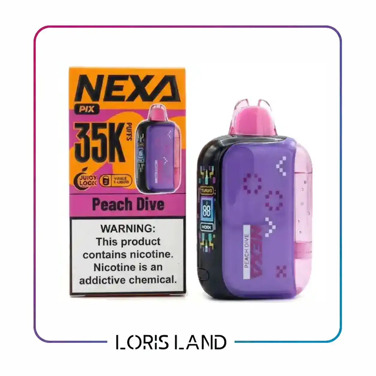 پاد یکبار مصرف نکسا طعم هلو 35 هزار پاف nexa disposable pod 35000 puff